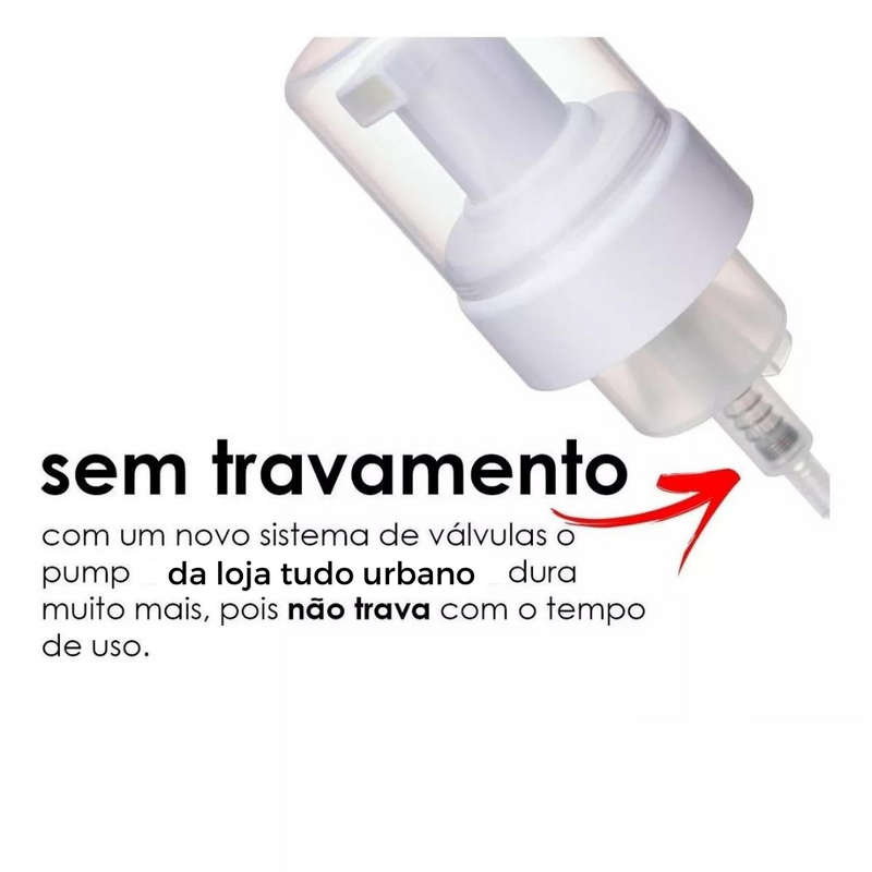 Frasco Pump Espumador e Massageador - LEVE 2 PAGUE 1